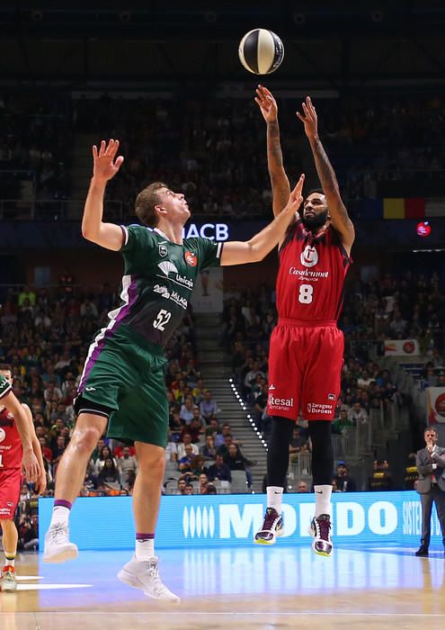 Victoria del Unicaja ante el Zaragoza en la Copa del Rey 2020.