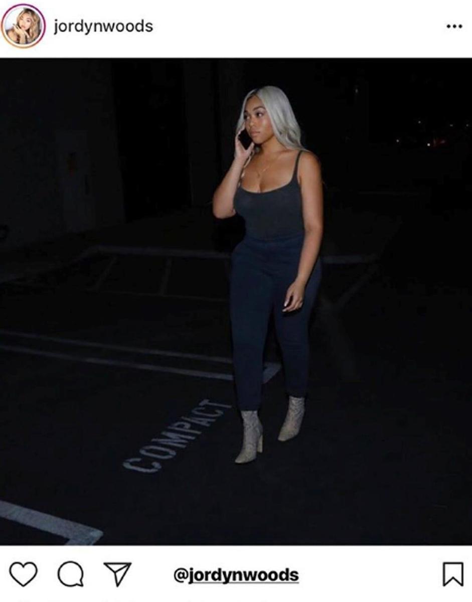 Jordyn Woods a lo Kim Kardashian