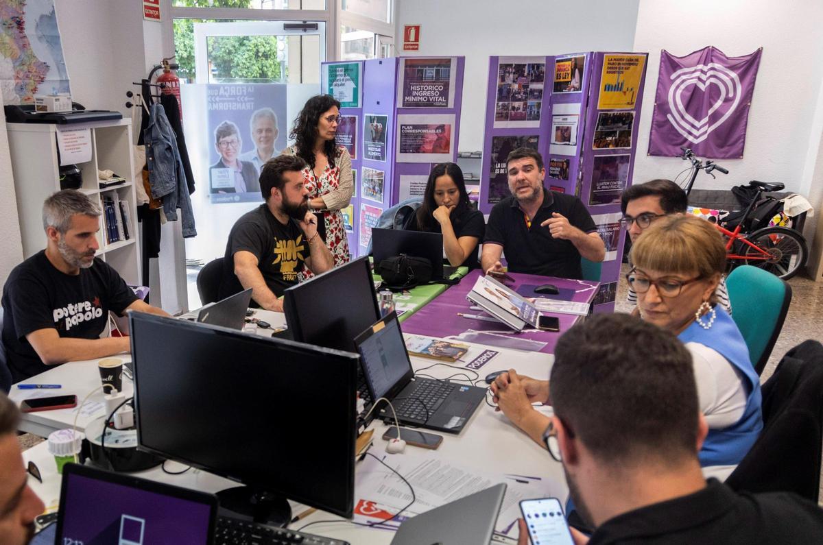 Parte del equipo de Unides Podem