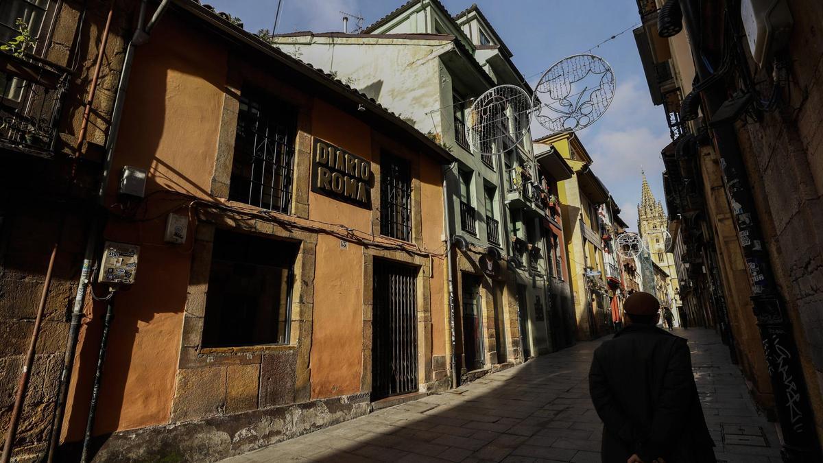 La calle Mon en Oviedo.