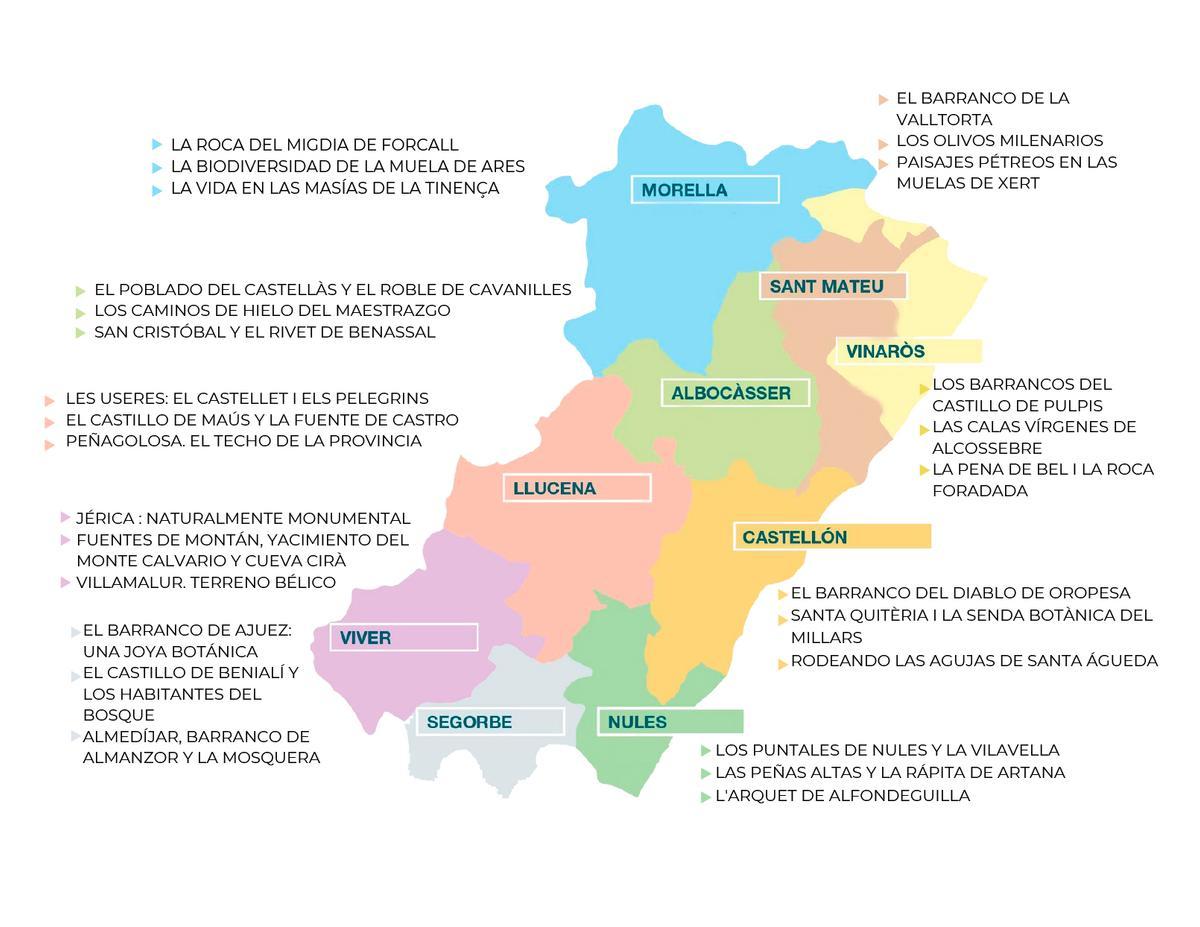 Las rutas son gratuitas y empiezan con el nombre "Caminando con la Diputación"