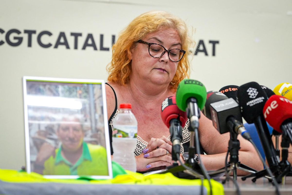 Clara Aguilar, la hermana de la barrendera fallecida en Barcelona durante la ola de calor.