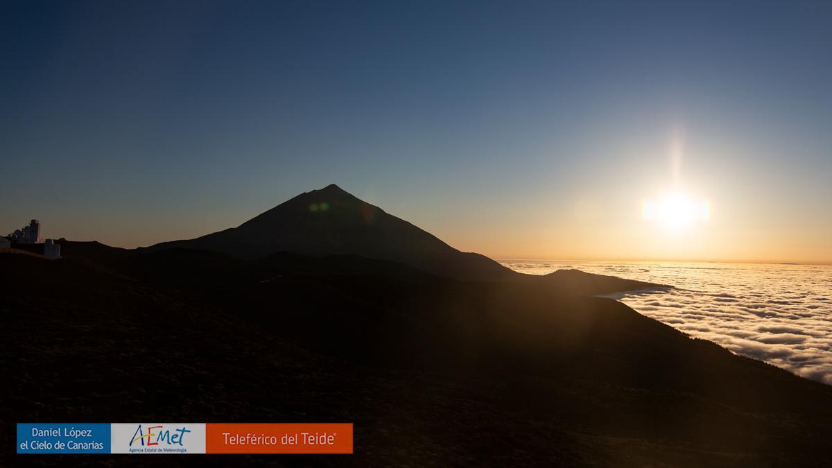 Anochecer de 21 de abril en El Teide.