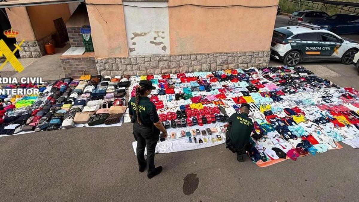 Material intervenido en la operación
