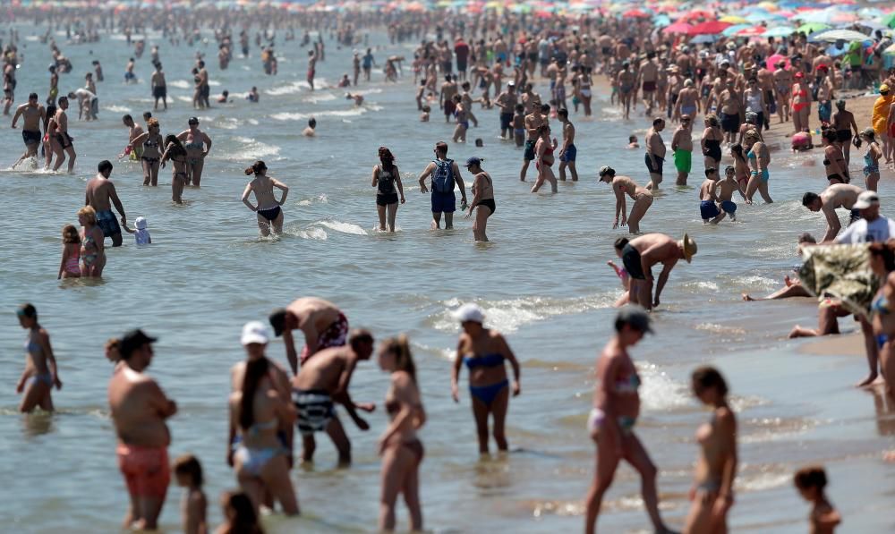 Playa de Alboraia entre la Patacona y el Carraixet