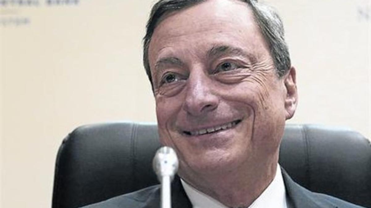 Mario Draghi, en rueda de prensa el pasado jueves.