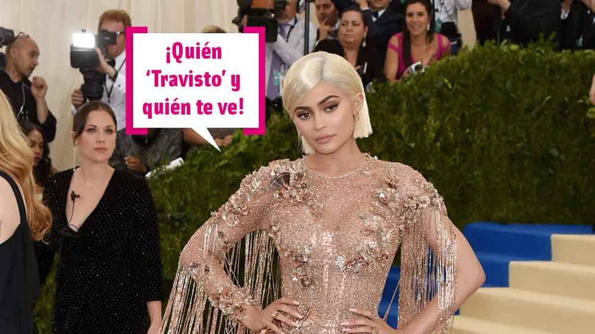 Kylie Jenner en la gala Met en Nueva York con vestido de Versace