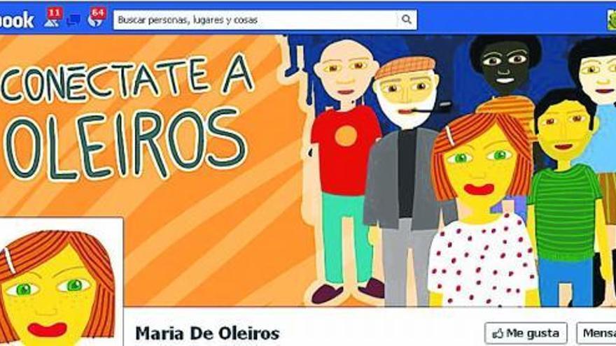 Portada en Facebook de María de Oleiros. / la opinión