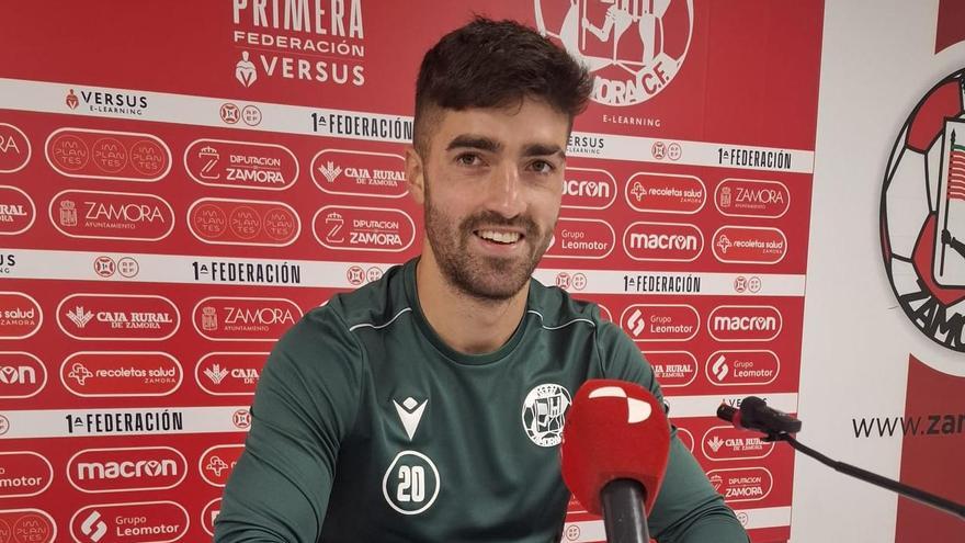 Miki Codina, del Zamora CF: "Afrontamos con el máximo respeto y humildad" el partido contra el Cacereño