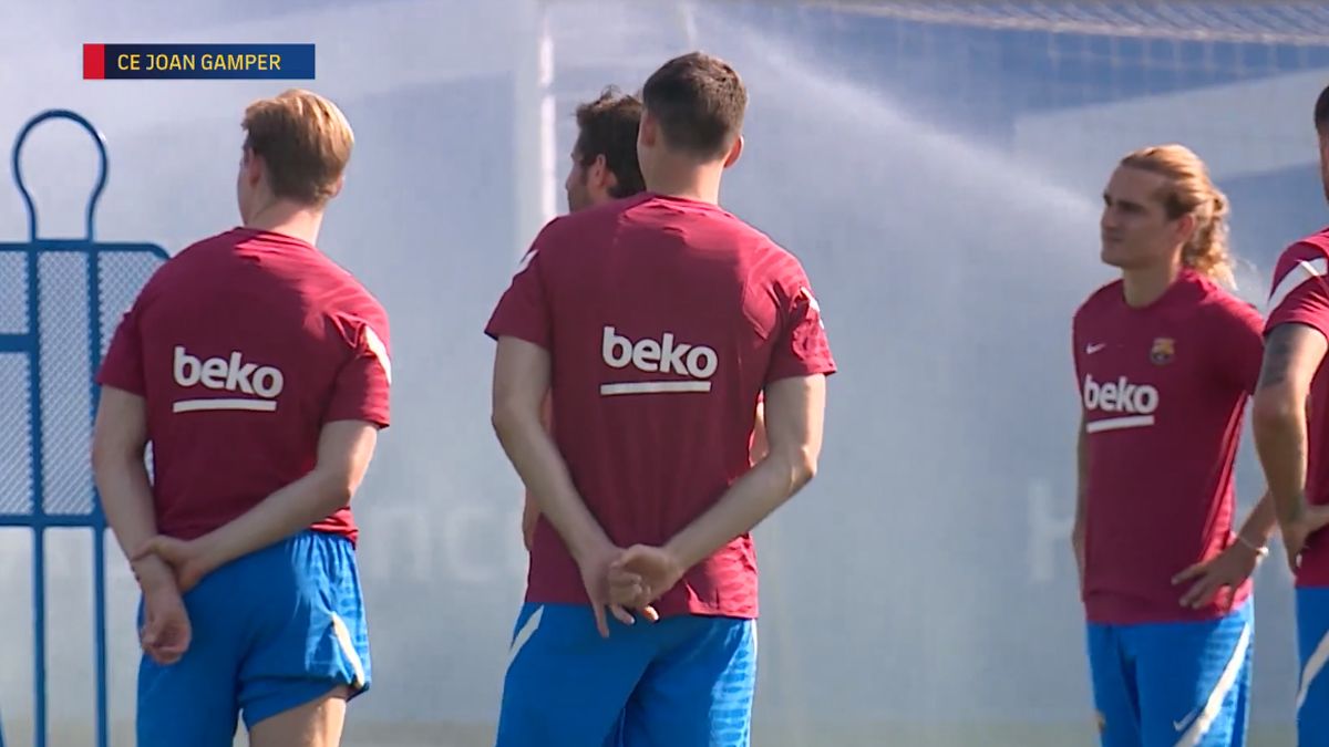 Griezmann, en el entrenamiento