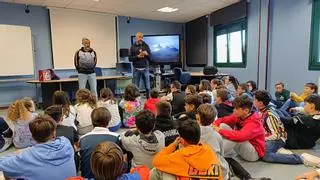 Alberto Suárez Laso, atleta paralímpico, en el colegio de La Fresneda:  "Con esfuerzo y sacrificio todo es posible"