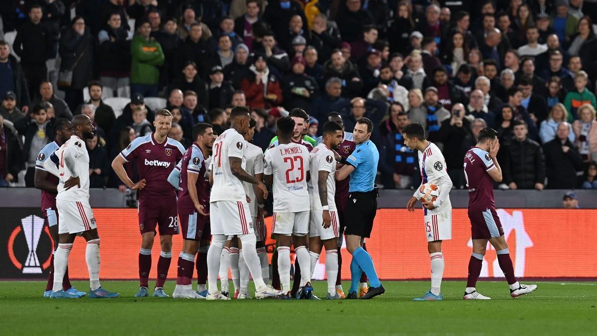 Resumen, goles y highlights del West Ham 1 - 1 Lyon de la ida de los cuartos de final de la Europa League