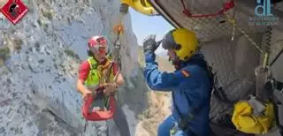 Rescatan a un hombre de 48 años que se quedó extraviado en el Peñón de Ifach