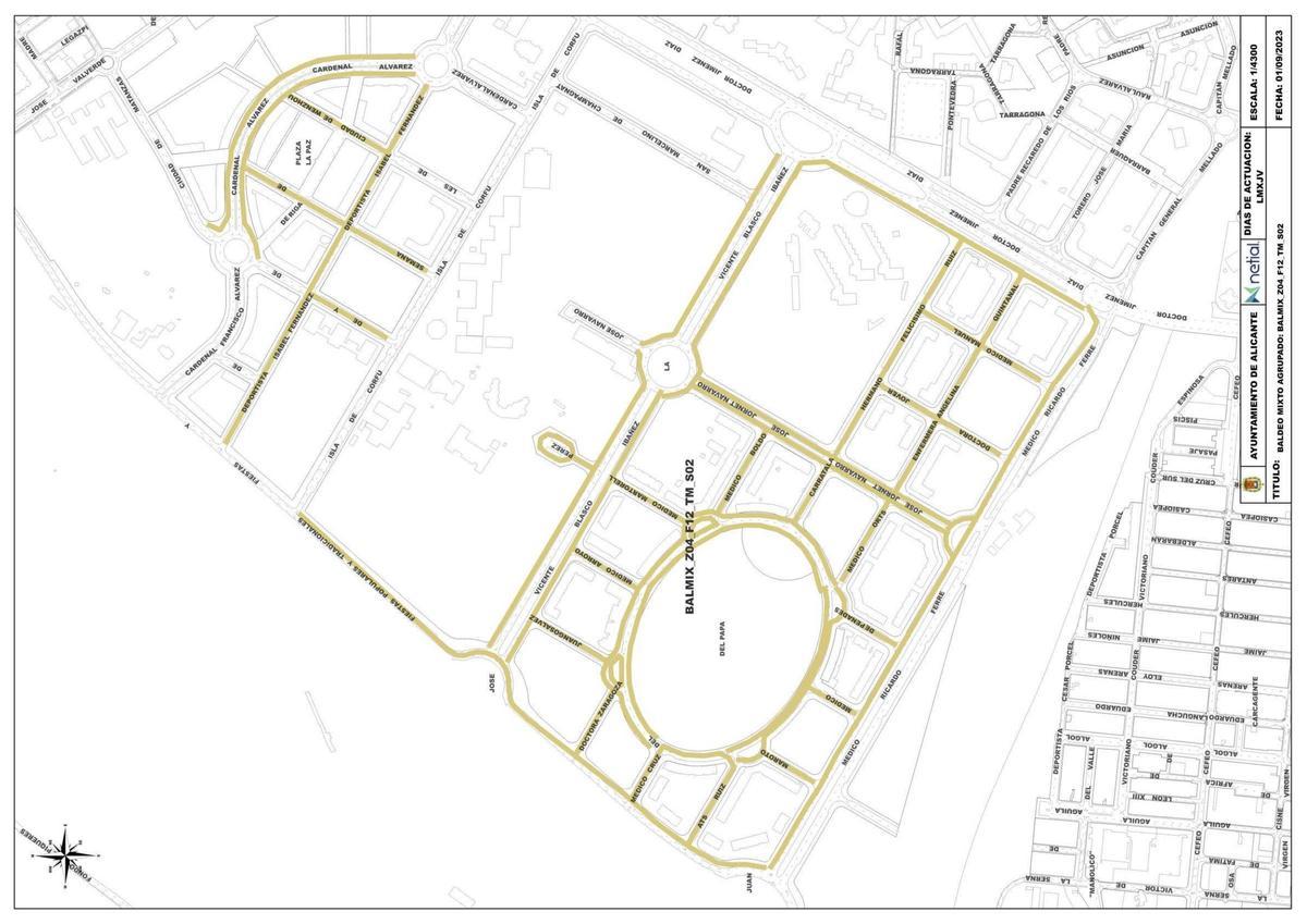 Mapa de la limpieza en Alicante: ¿cuántas veces se baldean las calles de mi barrio?