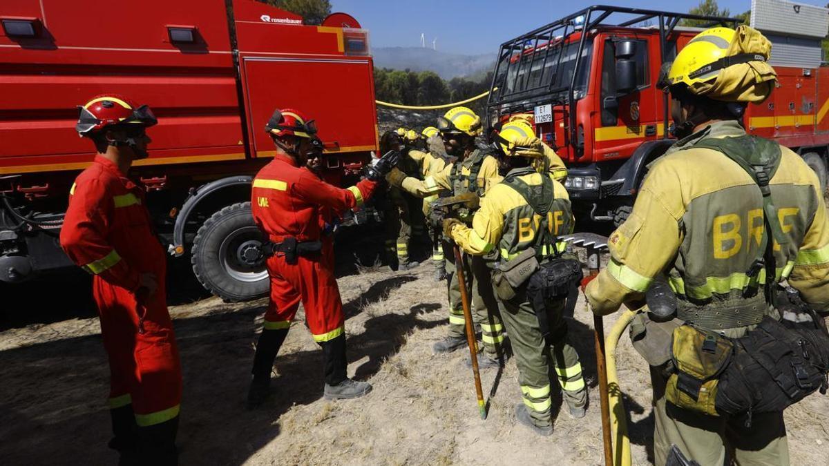 Miembros de la UME y la BRIF se encuentran en el terreno.  | JAIME GALINDO