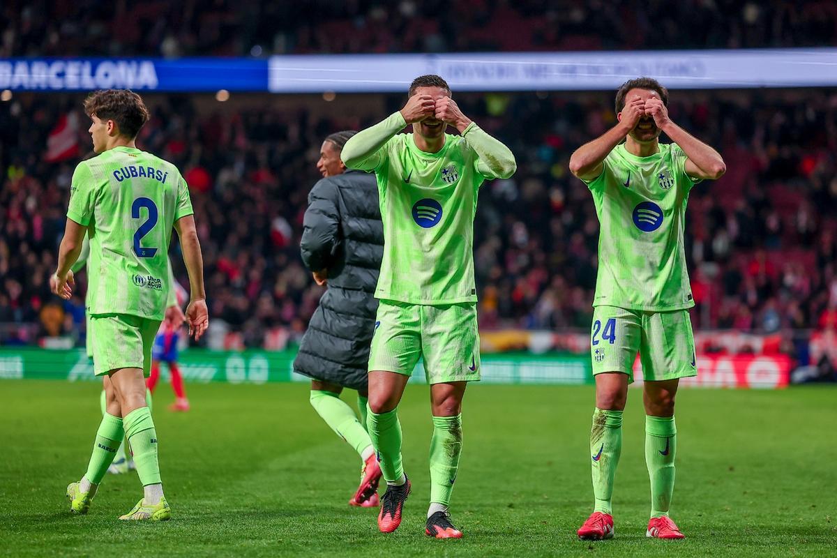 La tremenda celebración del Barça tras remontar al Atlético