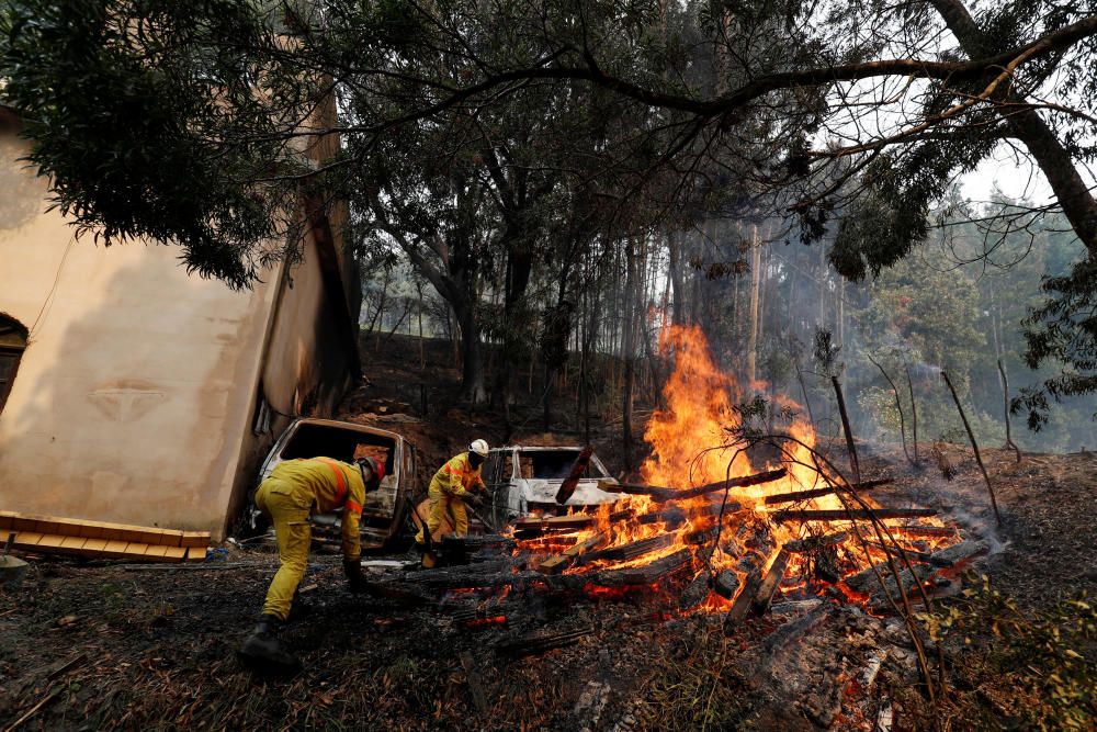 Los incendios en el Algarve portugués, en imágenes