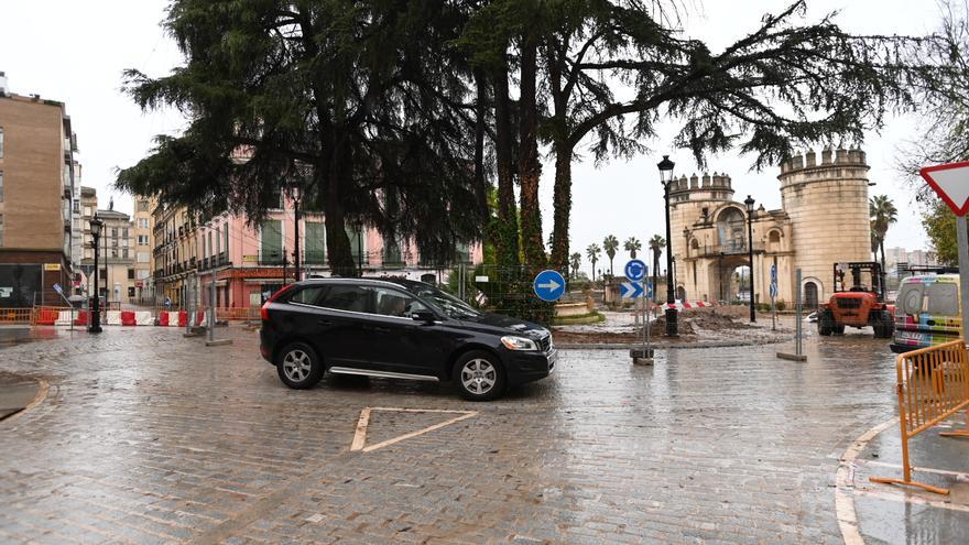 La obra de la plataforma única de Puerta de Palmas, en Badajoz, llega a su fase final