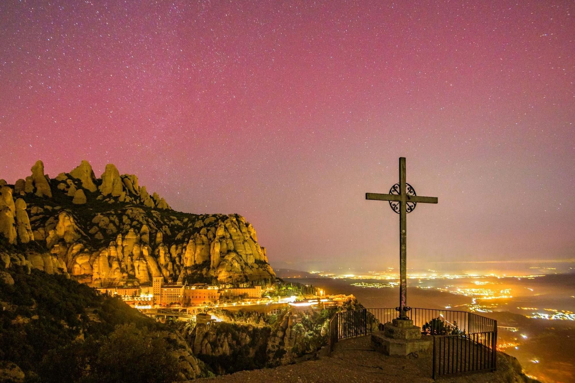 Les imatges de les aurores boreals que s'han albirat a Catalunya