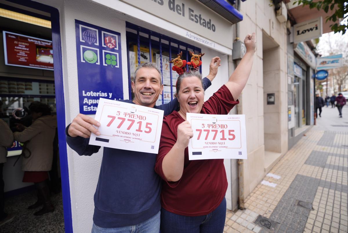 Fotogalería | Los instantes del sorteo de la Lotería de Navidad en Extremadura