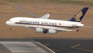 Una imagen de un avión de Singapore Airlines.