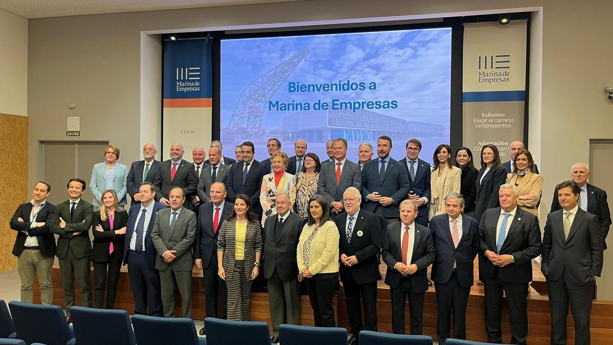La asamble de Cámaras de España, en su visita a EDEM.