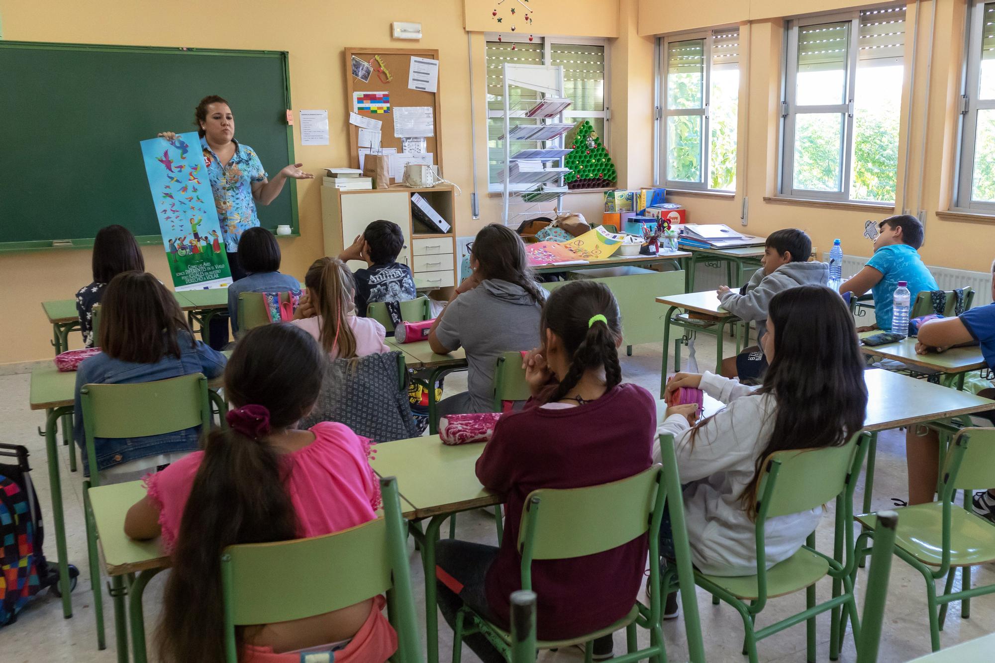 Una clase de niños en un colegio de Extremadura. JERO MORALES