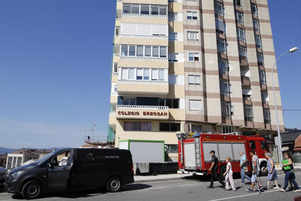 Incendio en la avenida del aeropuerto