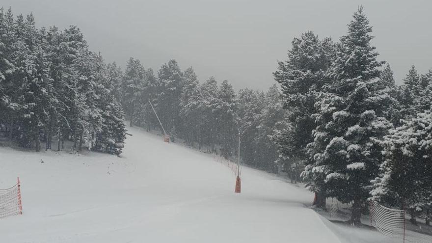 Imatge de la nevada a La Molina