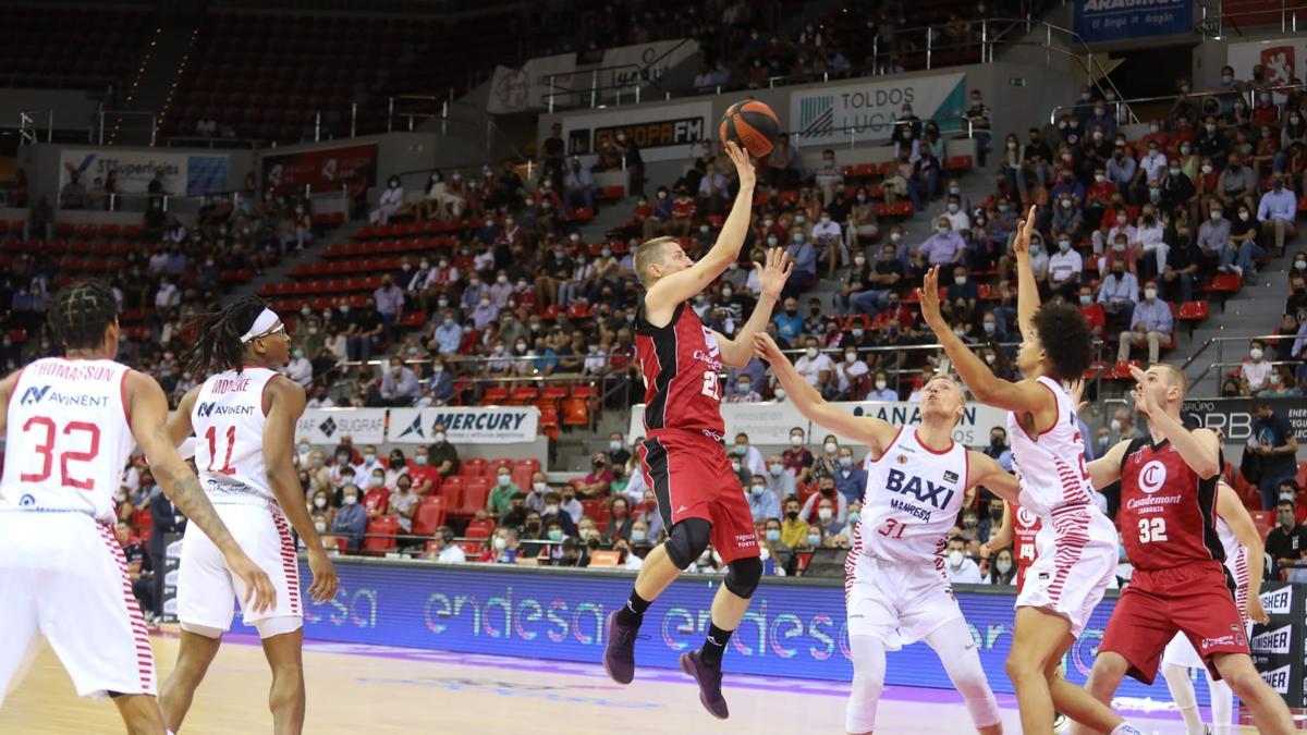 Waczynski, en acción durante el partido.