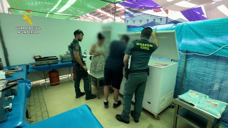 La Guardia Civil interviene 31 kilos de carne no apta para el consumo en la Feria de Montilla