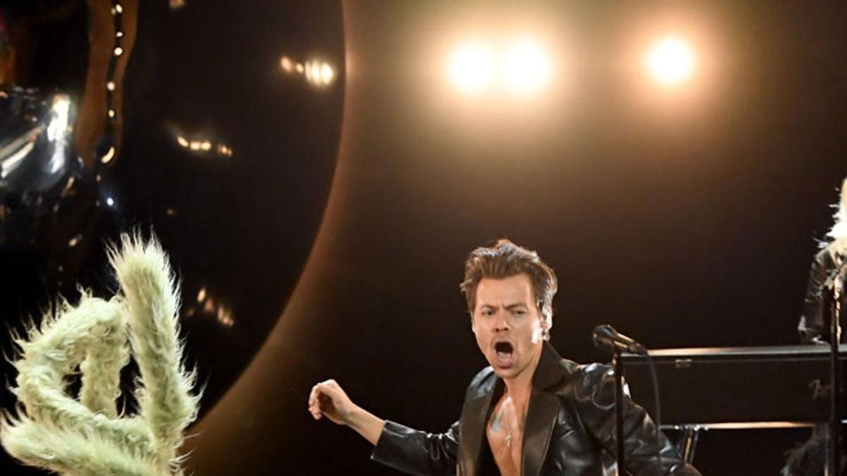 Harry Styles en la ceremonia de los Grammy 2021