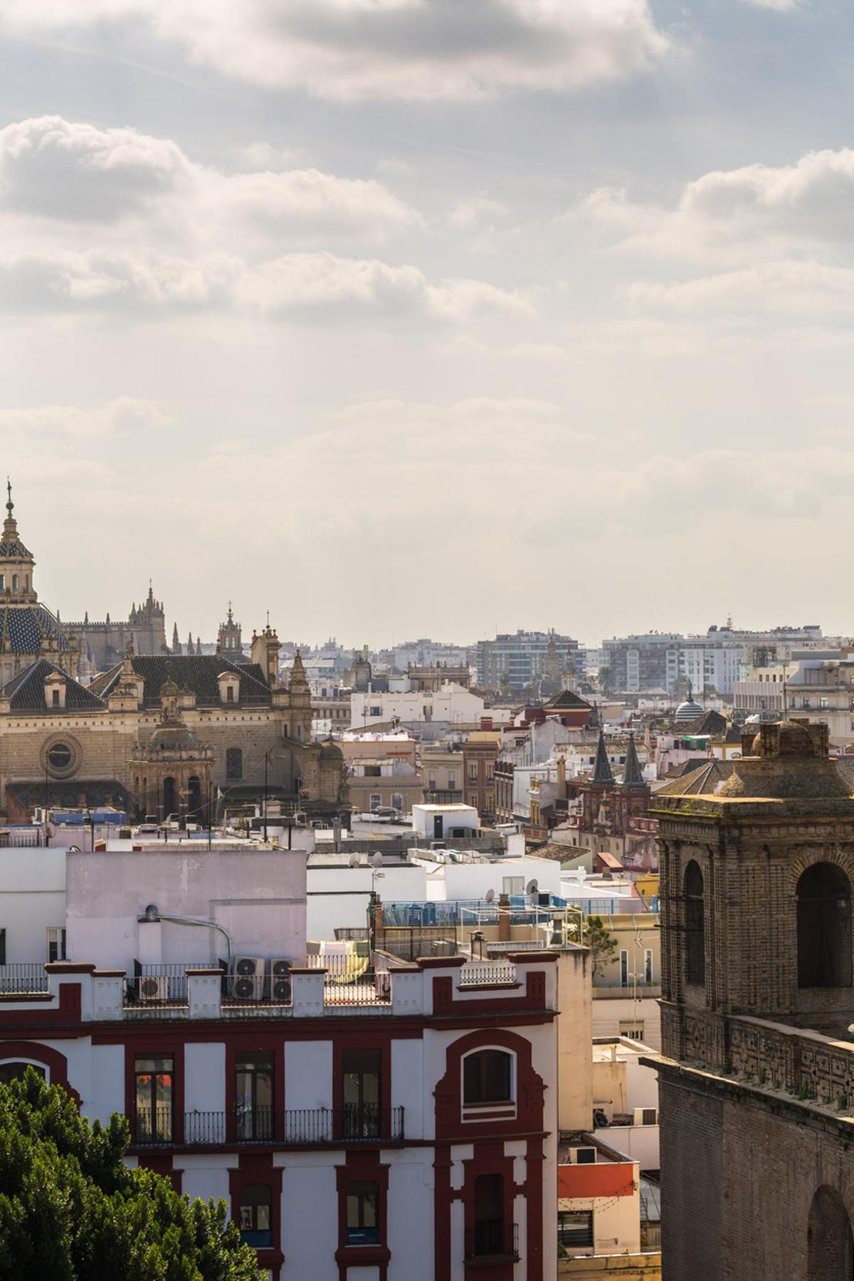Sevilla, Andalucía, España, una vista panorámica de la ciudad
