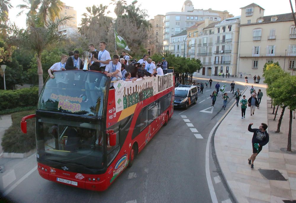 Málaga se lanza la calle para celebrar la EuroCup