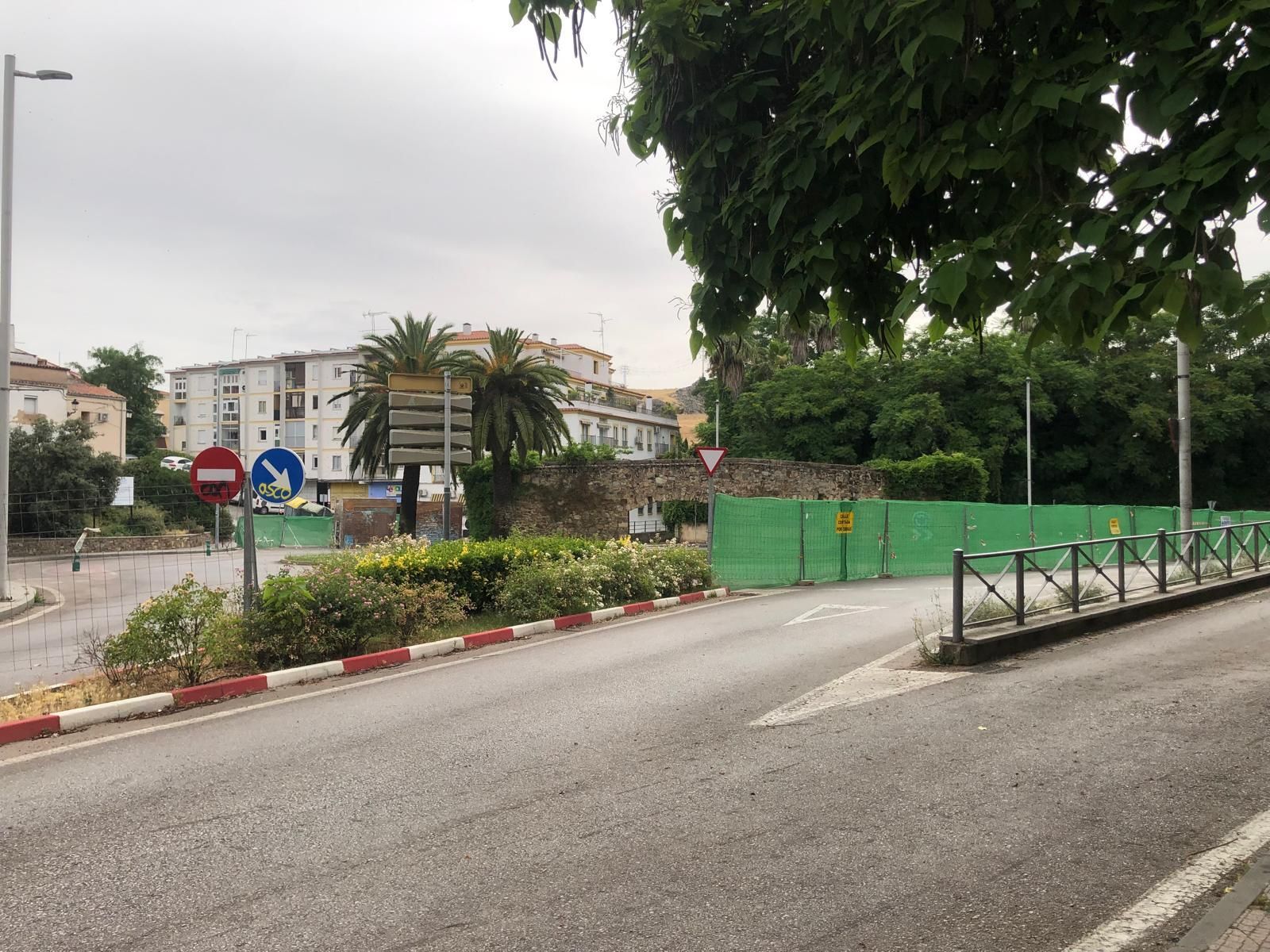 San Francisco, cortado por obras en Cáceres
