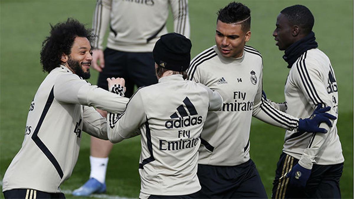 Último entrenamiento del Real Madrid antes del encuentro ante el Betis