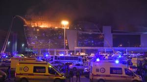 Imagen del atentado contra el Crocus City Hall de Moscú