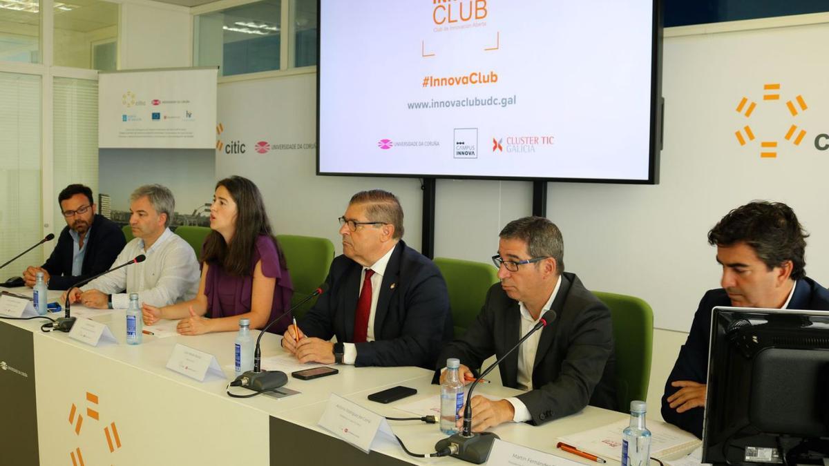 Presentación, ayer, de Innova Club en la sede del Citic en Elviña.   | // LA OPINIÓN