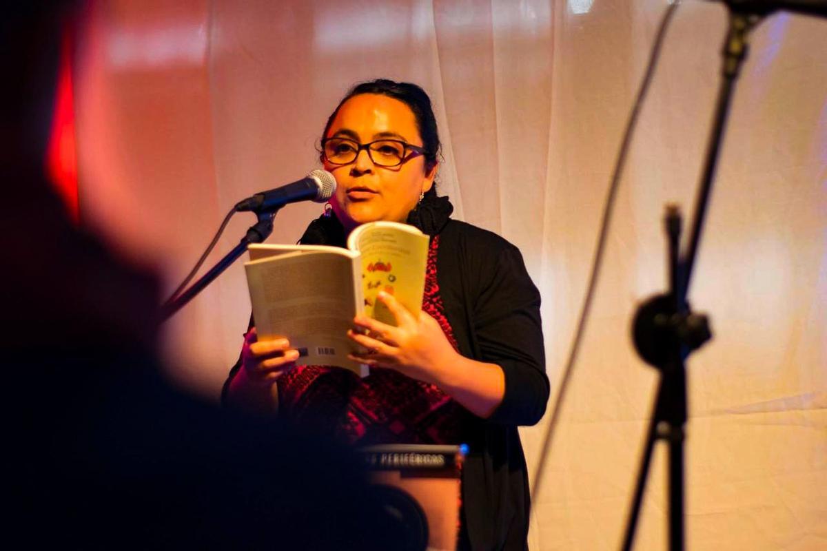 Daniela Guerrero, durante una lectura.