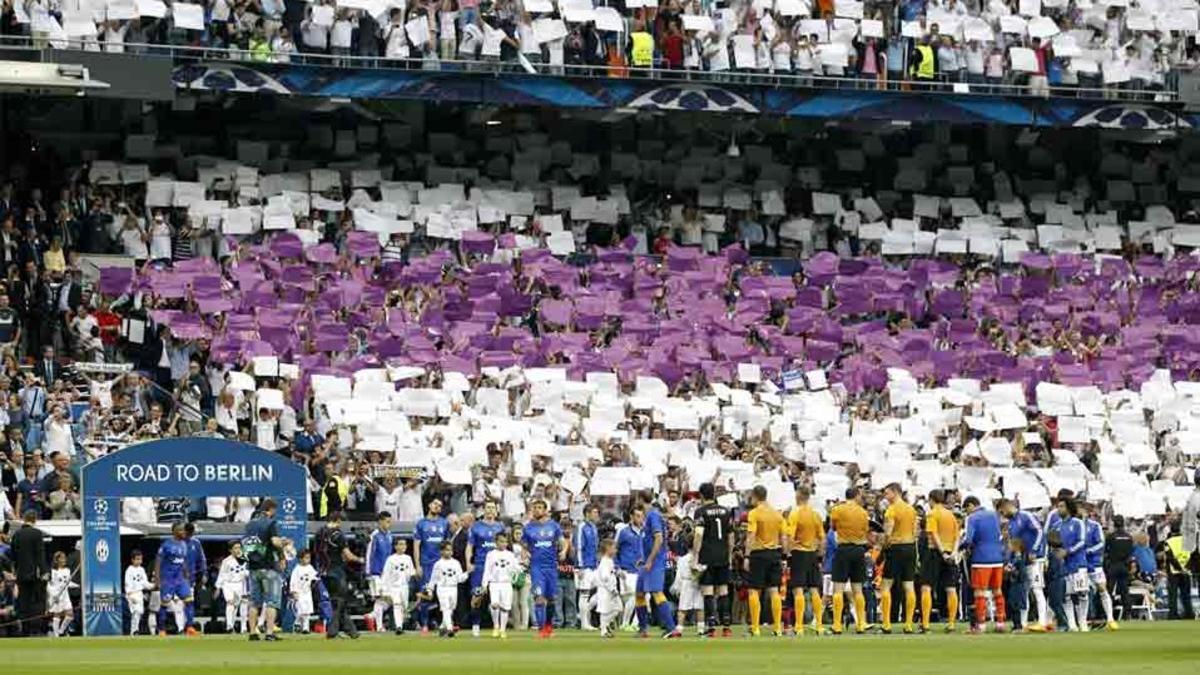 La grada de animación provoca la polémica en el Bernabéu