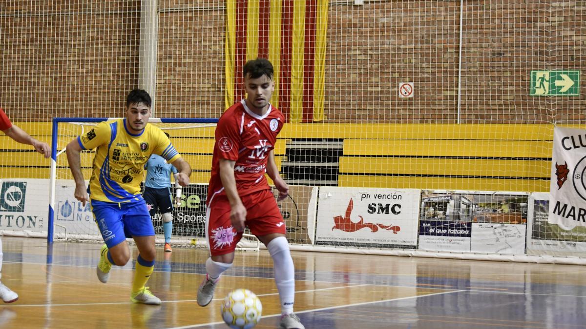 Foaud El Amrani va materialitzar el segon gol del Sala 5 Martorell contra el CDFS Segorbe