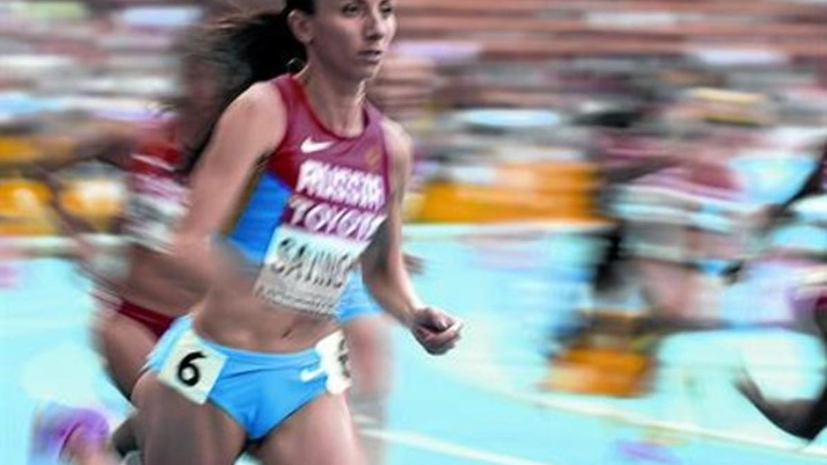 Mariya Savinova, en la final de los 800 metros de los Juegos de Londres-12, prueba en la que ganó el oro.