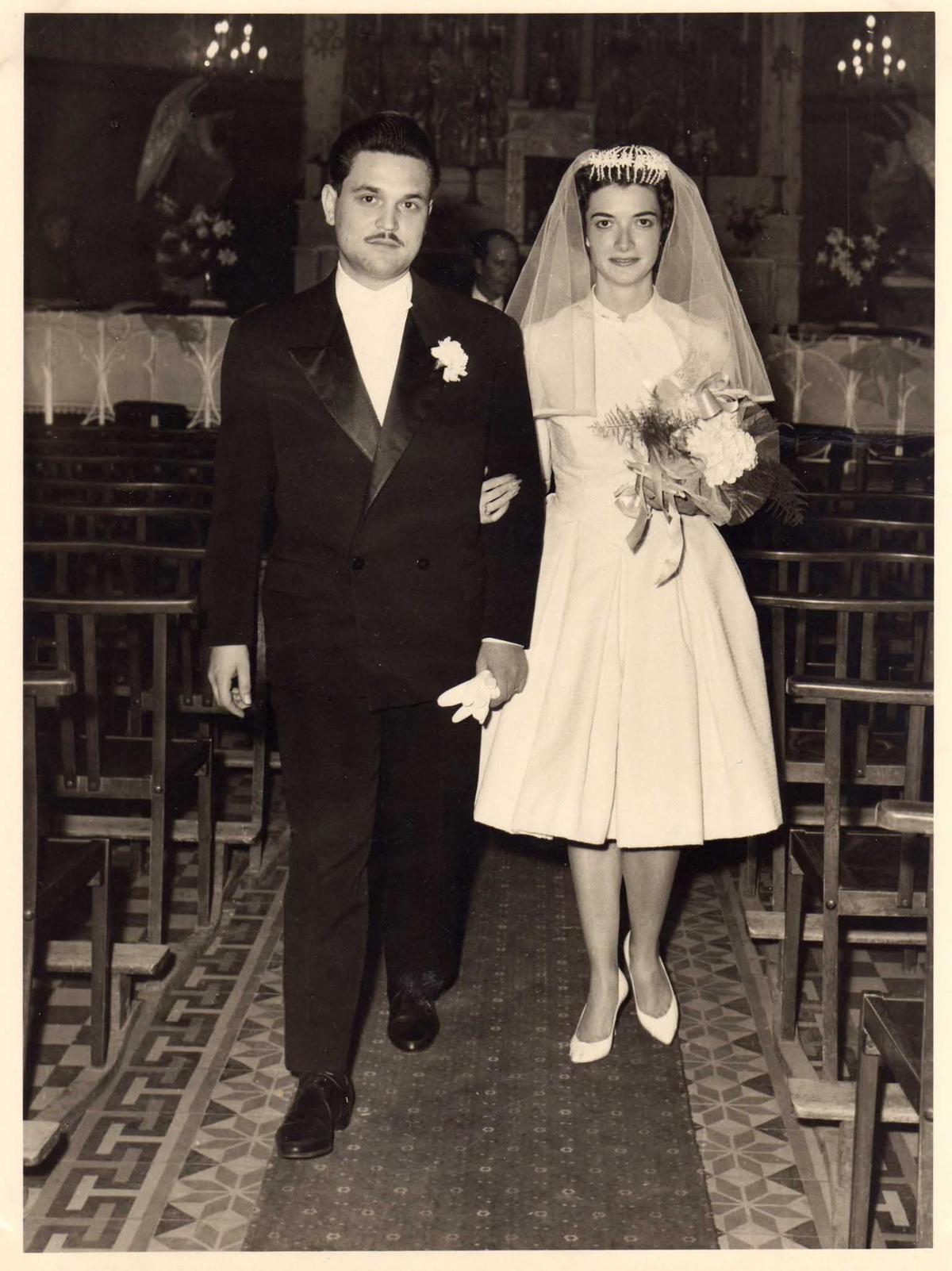 Fleurette Ferrer y Juan Barranco el día de su boda.