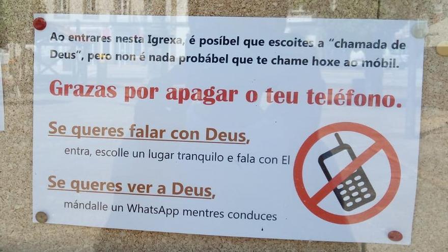 El cartel que se ha viralizado en redes sociales. // FdV