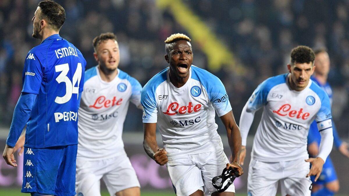 Osimhen marcó en el triunfo al Nápoles ante el Empoli