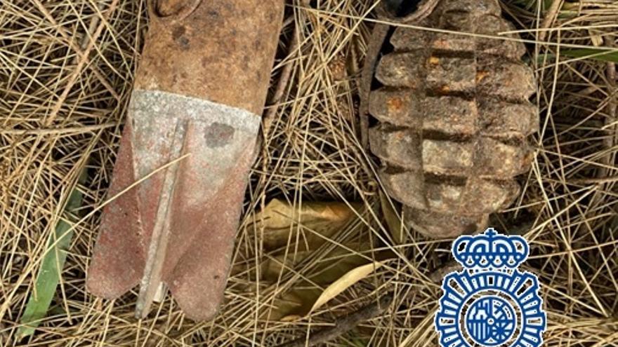 Los Tedax localizan tres artefactos explosivos de la Guerra Civil en Málaga