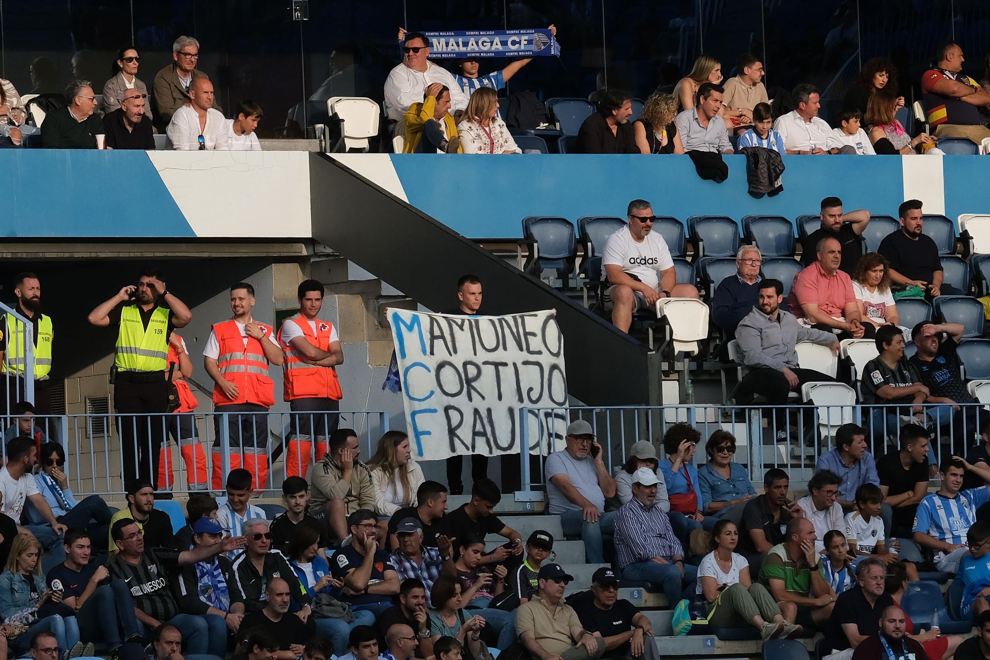 El Málaga CF - UD Ibiza, último partido de la Liga 22/23, en imágenes