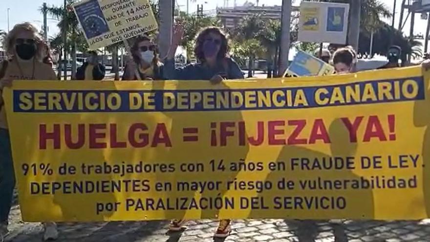 Movilizaciones de los empleados públicos en Santa Cruz de Tenerife.