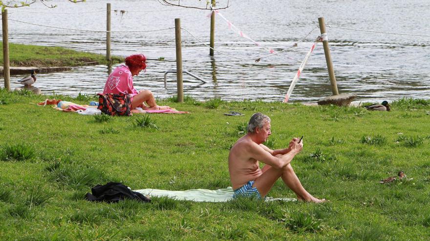 Ourense despide el invierno con temperaturas de verano