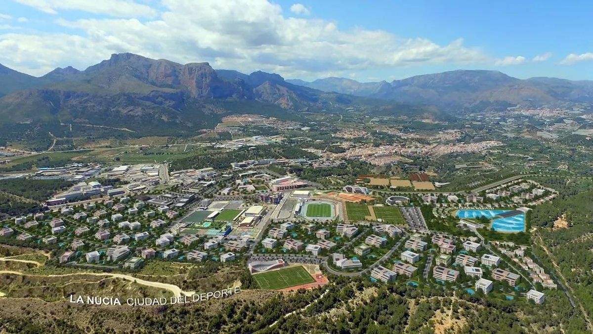 Recreación del desarrollo del sector La Serreta en La Nucía, donde se subastan dos parcelas.